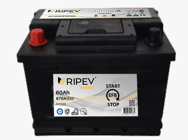 Bateria RIPEV Energy EFB Start-Stop 60Ah